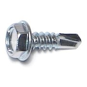 MIDWEST FASTENER Self-Drilling Screw, #10 x 5/8 in, Zinc Plated Steel Hex Head Hex Drive, 500 PK 07962